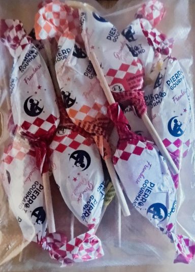 Sucettes Pierrot Gourmand Fruits (unité) Sucette Pierrot Gourmand Fruits vendue à l’unité, 5 parfum