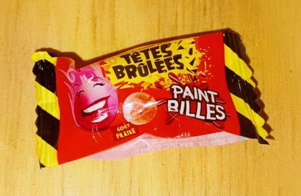 Têtes Brûlées Paint Billes – Fraise Bonbon Têtes Brûlées Paint Billes goût fraise en emballage rouge